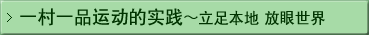 一村一品运动的实践　立足本地 放眼世界 
