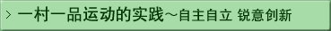 一村一品运动的实践　自主自立 锐意创新　
